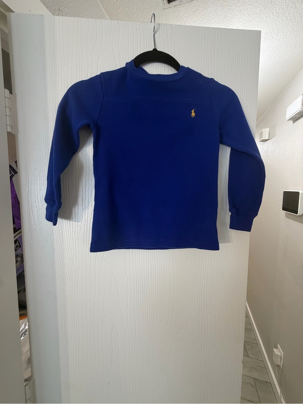 Ralph Lauren Kids Long-Sleeve Crewneck Top - Royal Blue